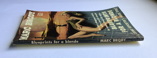 BLUEPRINTS FOR A BLONDE Australian pulp fiction book Marc Brody 1957